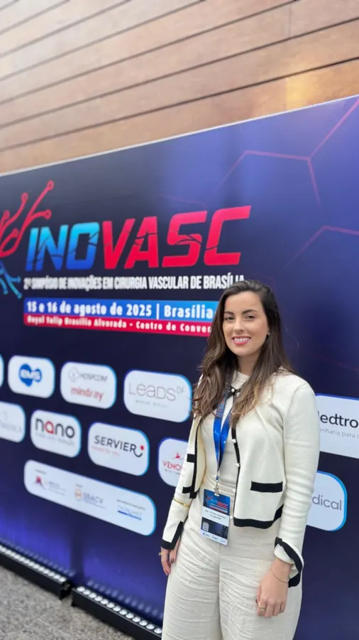Dra. Vitória no INOVASC, Simpósio de Inovações em Cirurgia Vascular de Brasília, 2025